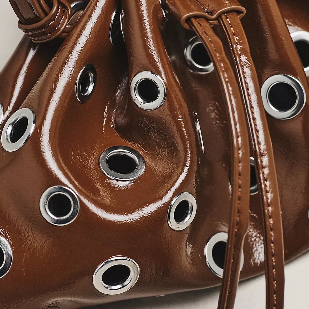 NWT Anthropologie Melie Bianco Paloma Studded Satchel - Picture 3 of 16